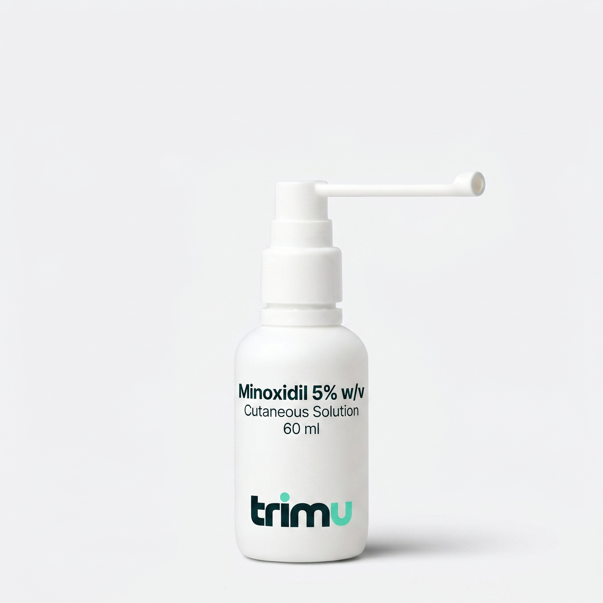 Trimu Minoxidil 5% w/v cutaneous solution 60ml spray bottle with long applicator nozzle